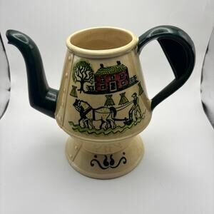 Vintage Metlox Poppytrail Homestead Teapot Creamer Coffee Pot Farm Scene